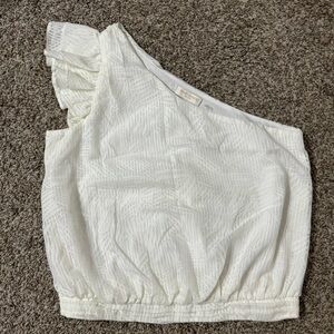 Ramy Brook New York One Shoulder Sleeve Blouse Size Medium